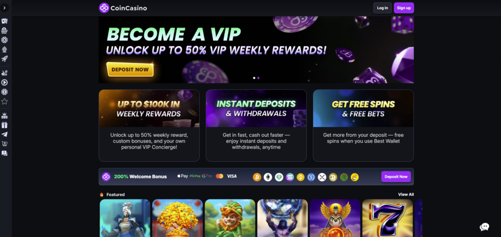CoinCasino - VIP rewards